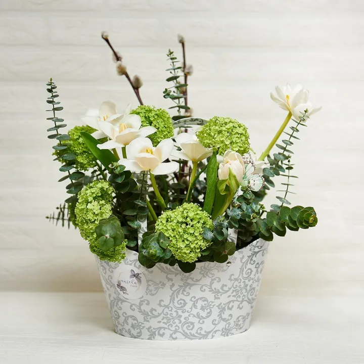 Aranjament Floral "Cosulețul cu Lalele"
