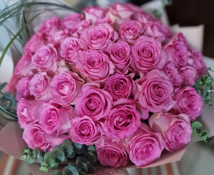 Buchet 51 Trandafiri Pink Roses