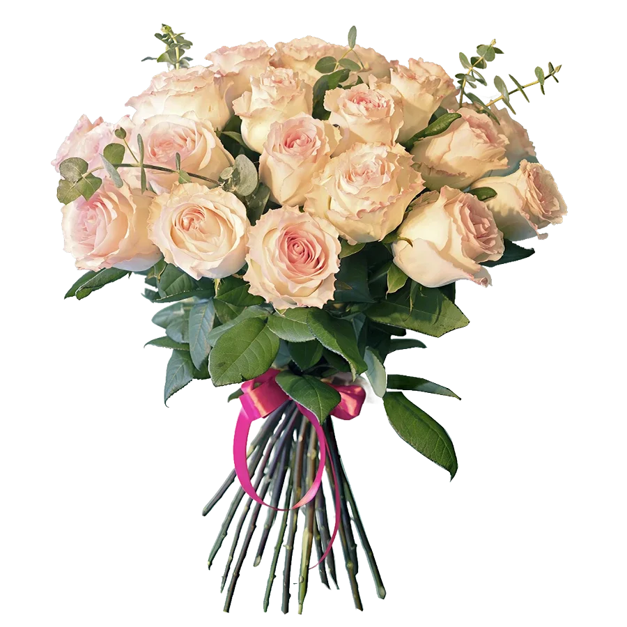Eleganță în Roz 🌿: Buchet Premium cu 25 de Trandafiri